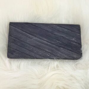 Grey Eel Skin Vintage Wallet/Card Holder Slots/Pockets